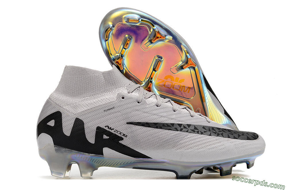 Nike Air Zoom Mercurial Superfly 9 Elite FG High-Tops Football Boots - Purple/Black/Gold 1