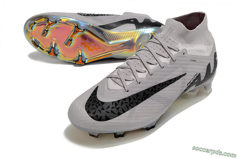 Nike Air Zoom Mercurial Superfly 9 Elite FG High-Tops Football Boots - Purple/Black/Gold 3