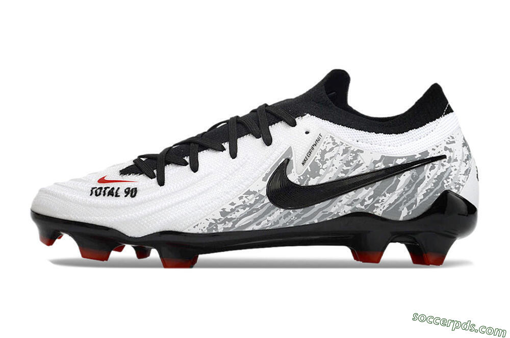 Nike Phantom Luna Elite FG Low-Tops Football Boots - White/Red/Black/Grey 2