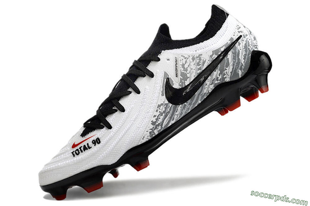 Nike Phantom Luna Elite FG Low-Tops Football Boots - White/Red/Black/Grey 5