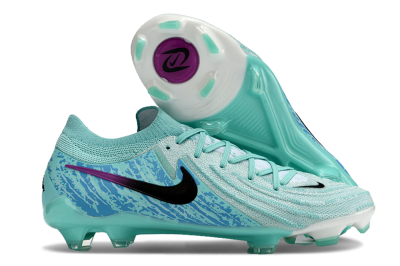 Nike Phantom Luna 2 Elite LV8 FG Low-Tops Football Boots - Jade/Black/Purple