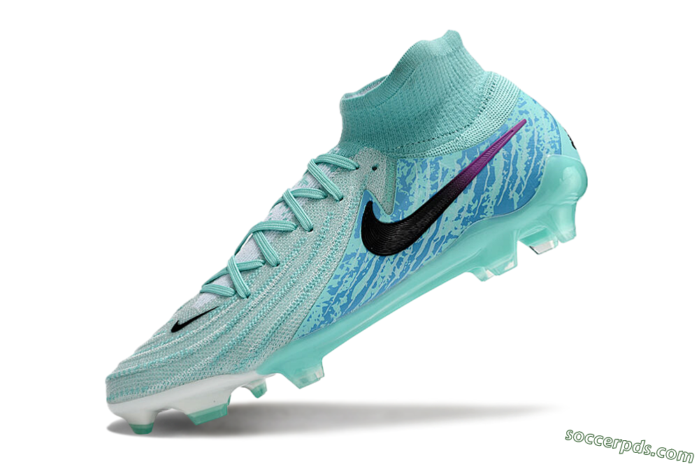 Nike Phantom Luna 2 Elite LV8 FG High-Tops Football Boots - Jade/Black/Purple 5