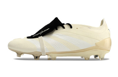 Adidas Predator Elite Foldover Tongue FG Low-Tops Football Boots - Beige/White/Black