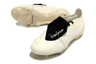 Adidas Predator Elite Foldover Tongue FG Low-Tops Football Boots - Beige/White/Black