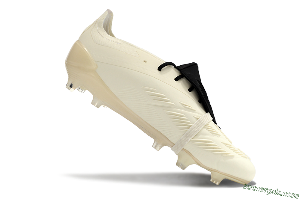 Adidas Predator Elite Foldover Tongue FG Low-Tops Football Boots - Beige/White/Black 4