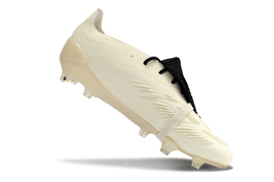 Adidas Predator Elite Foldover Tongue FG Low-Tops Football Boots - Beige/White/Black
