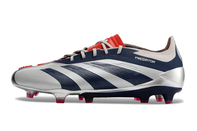 Adidas Predator Accuracy Elite FG Low-Tops Football Boots - Silver/Blue/Red