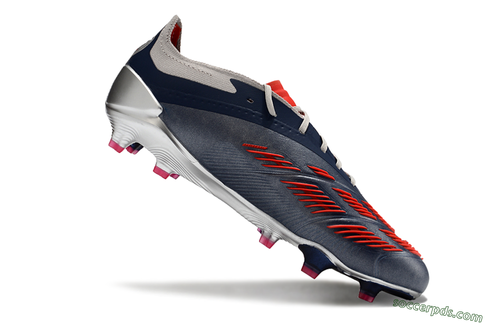 Adidas Predator Accuracy Elite FG Low-Tops Football Boots - Silver/Blue/Red 4