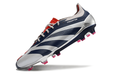 Adidas Predator Accuracy Elite FG Low-Tops Football Boots - Silver/Blue/Red