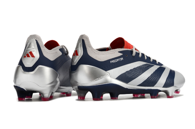 Adidas Predator Accuracy Elite FG Low-Tops Football Boots - Silver/Blue/Red