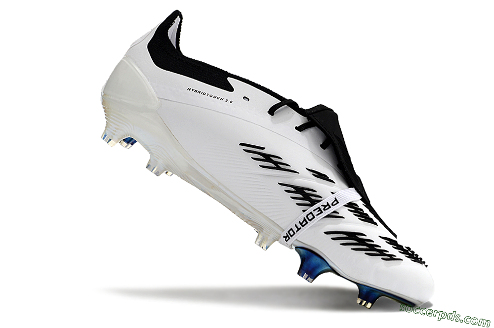 Adidas Predator Elite Foldover Tongue FG Low-Tops Football Boots - White/Gold/Black 4