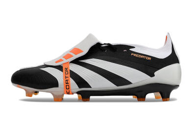 Adidas Predator Elite Foldover Tongue FG Low-Tops Football Boots - White/Black/Orange