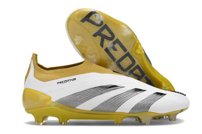 Adidas Predator Accuracy+ FG Low-Tops Football Boots - White/Black/Yellow