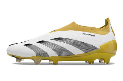 Adidas Predator Accuracy+ FG Low-Tops Football Boots - White/Black/Yellow