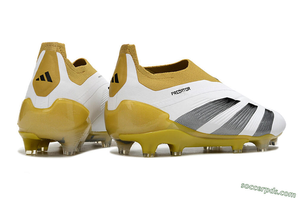 Adidas Predator Accuracy+ FG Low-Tops Football Boots - White/Black/Yellow 6