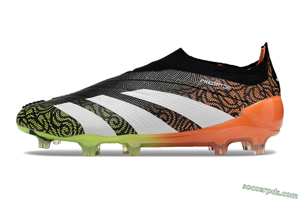Adidas Predator Accuracy+ FG Low-Tops Football Boots - Black/White/Orange 2