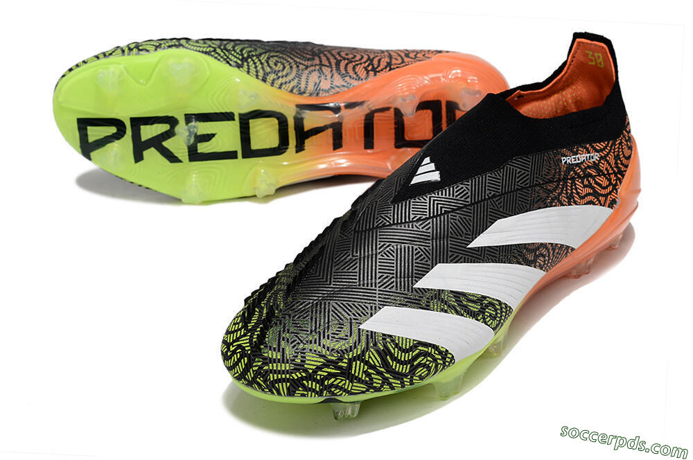 Adidas Predator Accuracy+ FG Low-Tops Football Boots - Black/White/Orange 3
