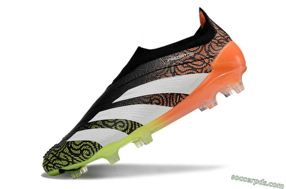 Adidas Predator Accuracy+ FG Low-Tops Football Boots - Black/White/Orange 5