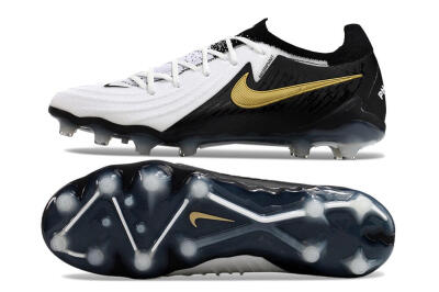 Nike Phantom Luna Elite AG Low-Tops Football Boots - White/Black/Gold