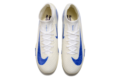 Nike Air Zoom Mercurial Superfly 10 Elite TF High-Tops Football Shoes - Beige/Blue