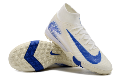 Nike Air Zoom Mercurial Superfly 10 Elite TF High-Tops Football Shoes - Beige/Blue