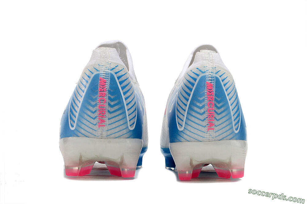 Nike Air Zoom Mercurial Vapor 16 Elite AG Low-Tops Football Boots - White/Pink/Blue 5