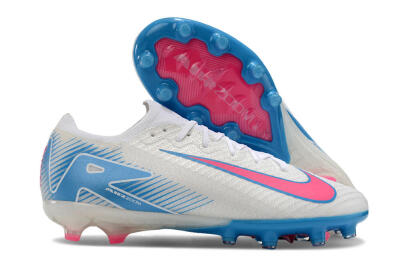 Nike Air Zoom Mercurial Vapor 16 Elite AG Low-Tops Football Boots - White/Pink/Blue