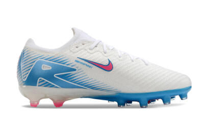 Nike Air Zoom Mercurial Vapor 16 Elite AG Low-Tops Football Boots - White/Pink/Blue