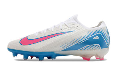 Nike Air Zoom Mercurial Vapor 16 Elite AG Low-Tops Football Boots - White/Pink/Blue