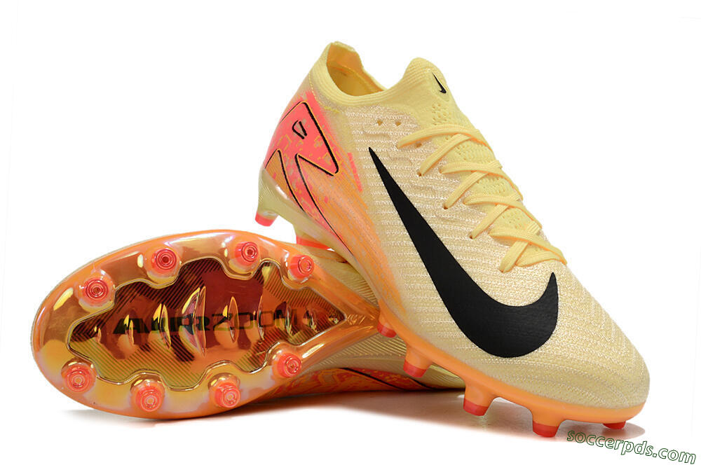 Nike Air Zoom Mercurial Vapor 16 Elite AG Low-Tops Football Boots - Yellow/Black/Orange 3