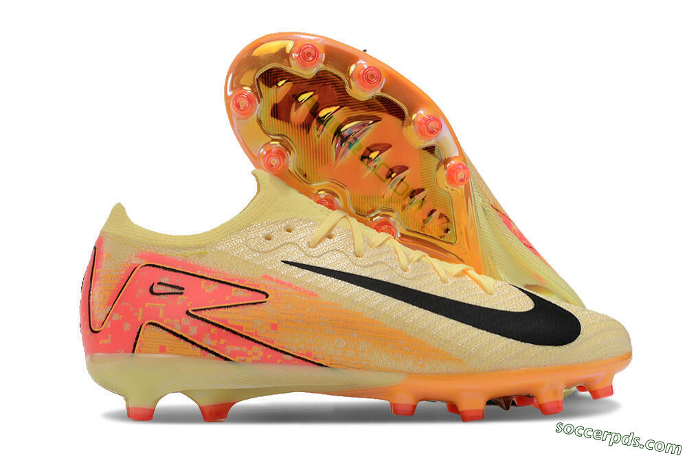 Nike Air Zoom Mercurial Vapor 16 Elite AG Low-Tops Football Boots - Yellow/Black/Orange 1
