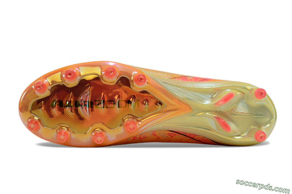 Nike Air Zoom Mercurial Vapor 16 Elite AG Low-Tops Football Boots - Yellow/Black/Orange 6