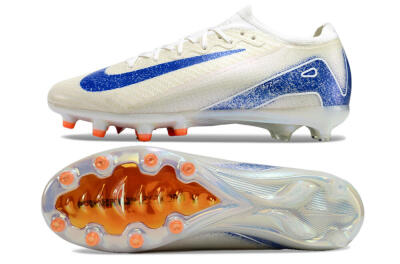 Nike Air Zoom Mercurial Vapor 16 Elite AG Low-Tops Football Boots - Beige/Blue