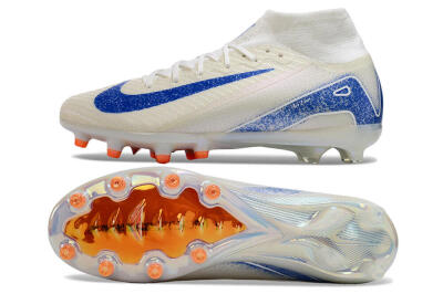 Nike Air Zoom Mercurial Superfly 10 Elite AG High-Tops Football Boots - Beige/Blue