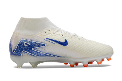 Nike Air Zoom Mercurial Superfly 10 Elite AG High-Tops Football Boots - Beige/Blue