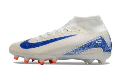Nike Air Zoom Mercurial Superfly 10 Elite AG High-Tops Football Boots - Beige/Blue