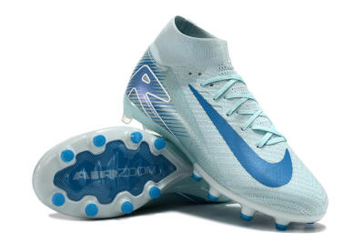 Nike Air Zoom Mercurial Superfly 10 Elite AG High-Tops Football Boots - Jade/Beige/Blue