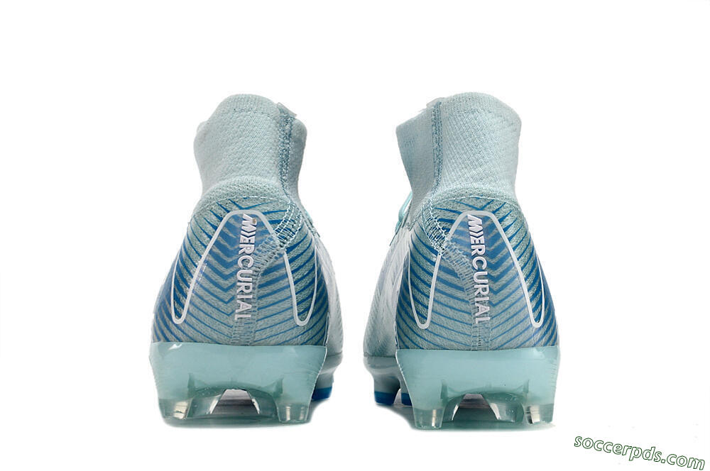 Nike Air Zoom Mercurial Superfly 10 Elite AG High-Tops Football Boots - Jade/Beige/Blue 7