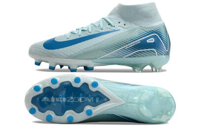 Nike Air Zoom Mercurial Superfly 10 Elite AG High-Tops Football Boots - Jade/Beige/Blue