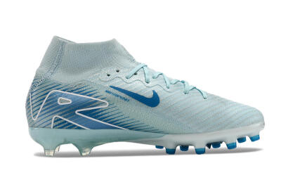 Nike Air Zoom Mercurial Superfly 10 Elite AG High-Tops Football Boots - Jade/Beige/Blue