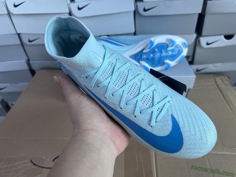 Nike Air Zoom Mercurial Superfly 10 Elite FG High-Tops Football Boots - Jade/White/Blue