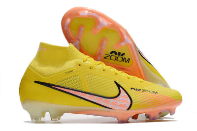 Nike Air Zoom Mercurial Superfly 9 Elite FG High-Tops Football Boots - Yellow/Pink