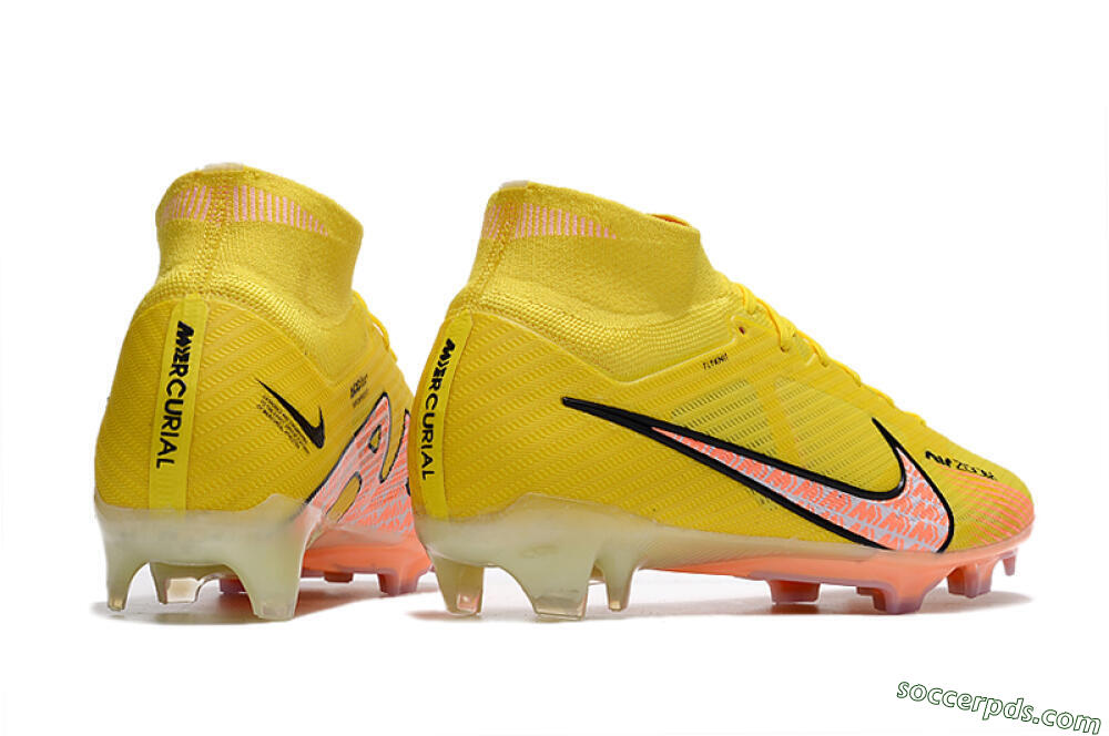 Nike Air Zoom Mercurial Superfly 9 Elite FG High-Tops Football Boots - Yellow/Pink 6