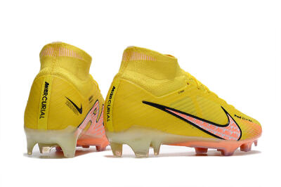 Nike Air Zoom Mercurial Superfly 9 Elite FG High-Tops Football Boots - Yellow/Pink