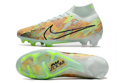 Nike Air Zoom Mercurial Superfly 9 Elite FG High-Tops Football Boots - Blue/Green