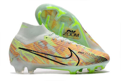 Nike Air Zoom Mercurial Superfly 9 Elite FG High-Tops Football Boots - Blue/Green