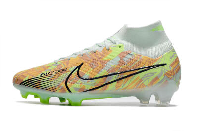 Nike Air Zoom Mercurial Superfly 9 Elite FG High-Tops Football Boots - Blue/Green