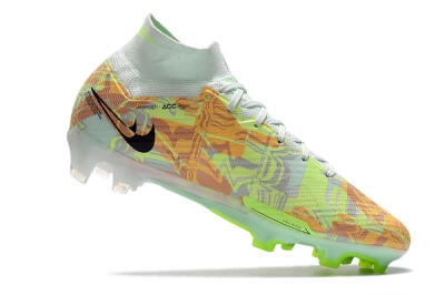 Nike Air Zoom Mercurial Superfly 9 Elite FG High-Tops Football Boots - Blue/Green