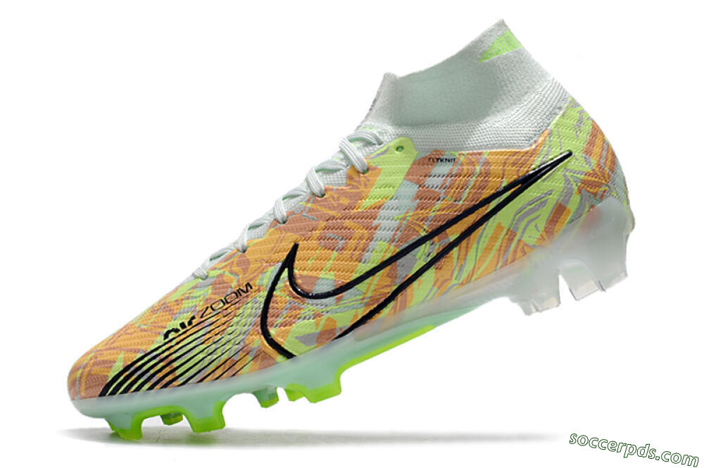 Nike Air Zoom Mercurial Superfly 9 Elite FG High-Tops Football Boots - Blue/Green 5