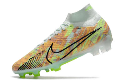 Nike Air Zoom Mercurial Superfly 9 Elite FG High-Tops Football Boots - Blue/Green